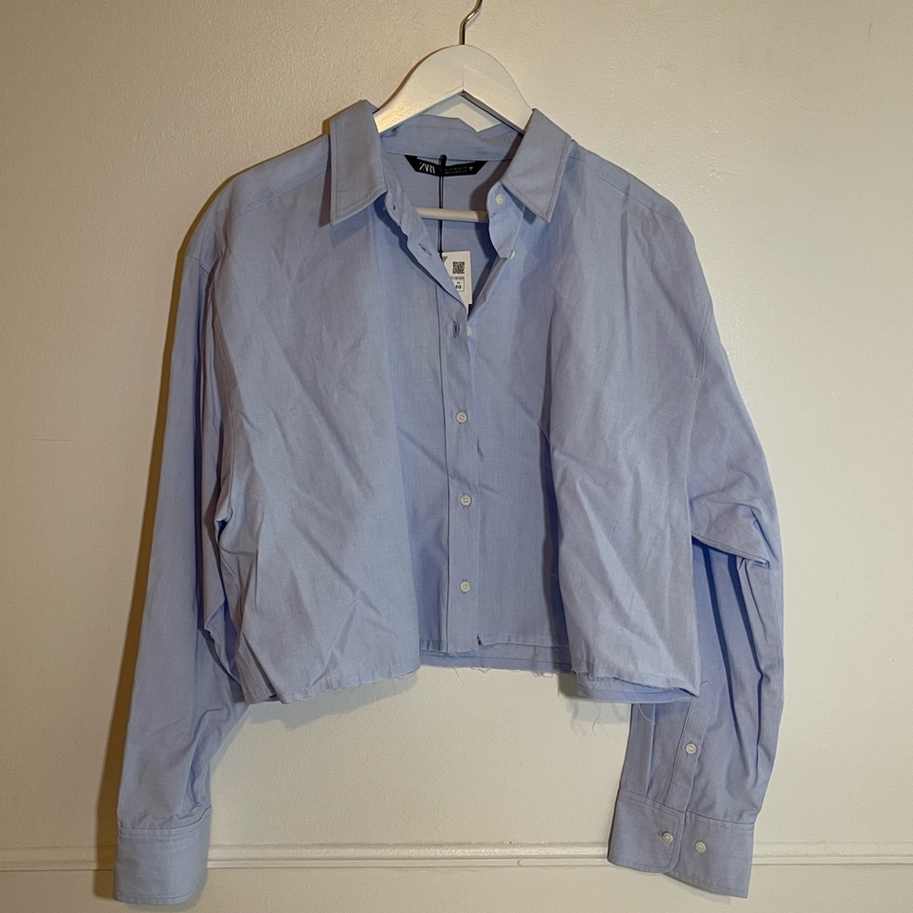 Zara Cropped Blouse